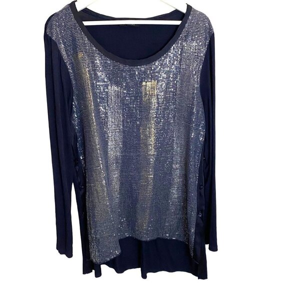 Bella‎ Amore Made in Italy Sequin Tunic Women's M/L Designer Luxury Party Chic - Picture 1 of 9